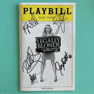 Legally Blonde Signed Playbill RICHARD H. BLAKE Jerry Mitchell KATE ROCKWELL +1